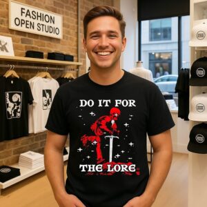 Do It For The Lore Skeleton Knight Sword T-Shirt