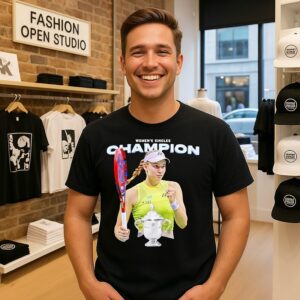 Elena Rybakina Women’s Singles 2026 US Open Ws Champion Trophy Graphic T-Shirt