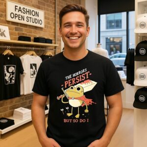 Frog The Horrors Persist But So Do I T-Shirt
