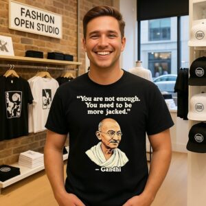 Gandhi You Are Not Enough You Need To Be More Jacked Quote T-Shirt