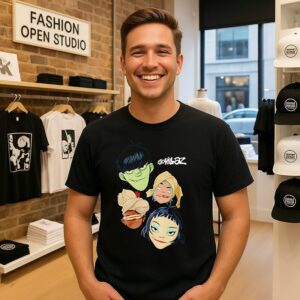 Gorillaz The Mountain Heads Anime T-Shirt