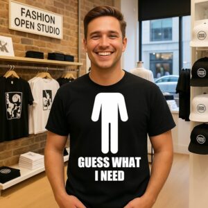 Guess What I Need Stick Figure Funny Humor T-Shirt