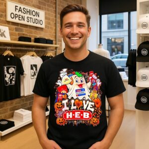 H-E-Buddy I Love H-E-B Halloween T-Shirt Grocery T-Shirt