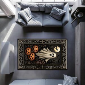 Halloween Ghost Rug – Spooky Pumpkin Carpet