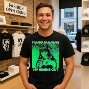 I Wanna Baja Blast My Brains Out Goth Girl T-Shirt