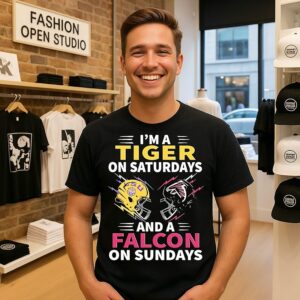 I’m A Lsu Tigers On Saturdays And A Atlanta Falcons On Sundays T-Shirt