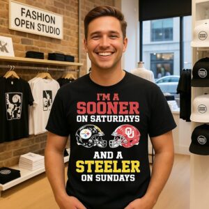 I’m A Oklahoma Sooners On Saturdays And A Pittsburgh Steelers On Sundays T-Shirt