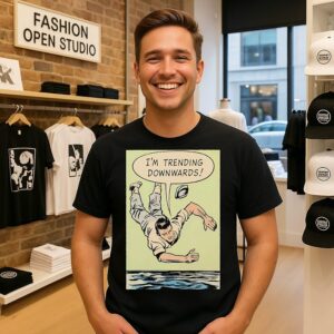 I’m Trending Downwards Comic Style T-Shirt
