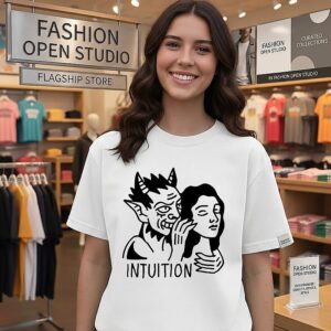 Intuition Devil Whispering To Woman Inner Voice T-Shirt