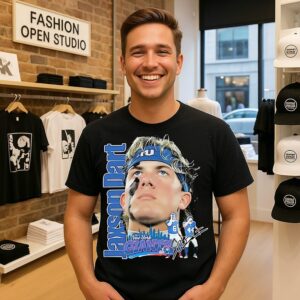 Jaxson Dart New York Giants Bootleg Style T-Shirt