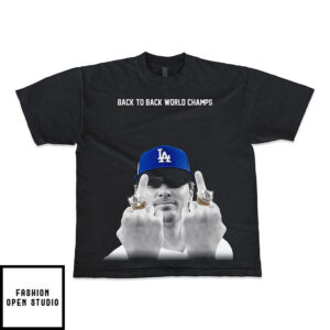 Kike Hernandez Back To Back World Series Champs 2025 Middle Finger Baseball Vintage Shirt