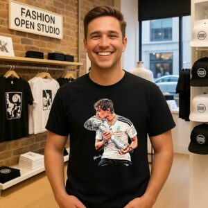 Kimi Antonelli 2026 Champions Kiss Trophy Signature Graphic T-Shirt