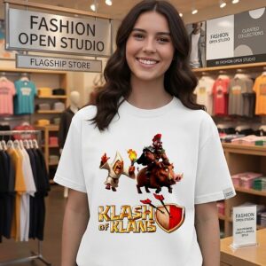 Klash Of Klans Wizard And Hog Rider Clash Of Clans T-Shirt