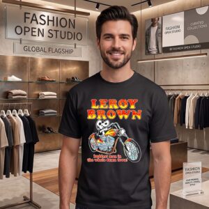 Leroy Brown Baddest Man In The Whole Damn Town Snoopy Motorcycle T-Shirt