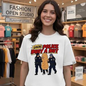 Local Police Bust A Nut Nypd Peanut Costume T-Shirt