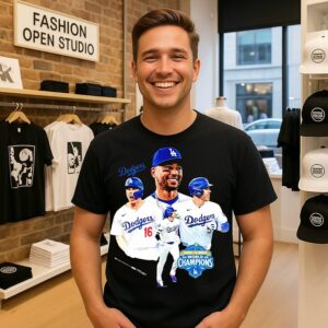 Los Angeles Dodgers Champions ’26 Player Collage T-Shirt