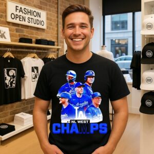 Los Angeles Dodgers Nl West Division Champions ’26 Graphic T-Shirt