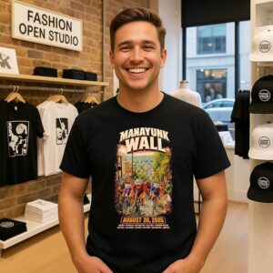 Manayunk Wall 2026 Commemorative Philadelphia T-Shirt
