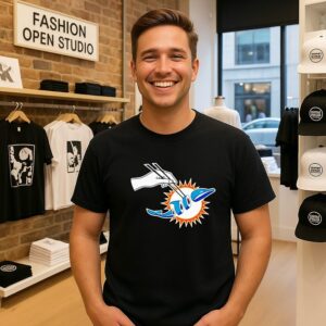 Maxx Crosby Las Vegas Raiders Dolphin Sushi Miami Dolphin T-Shirt