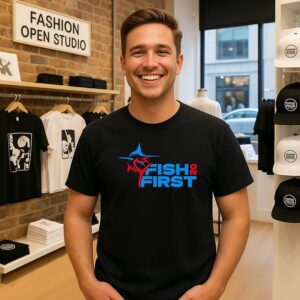 Miami Marlins Fish On First Logo T-Shirt