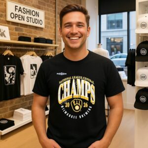 Milwaukee Brewers 2026 Nl Central Division Champions Logo T-Shirt