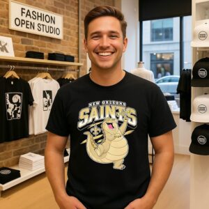New Orleans Saints Mascot Graphic T-Shirt
