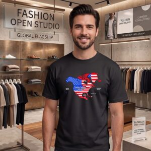 New USA Map United States Of America Canada Mexico Greenland T-Shirt