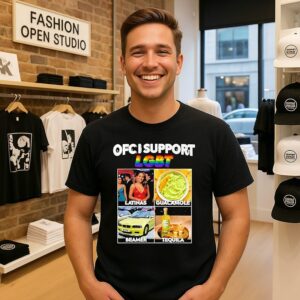 Ofc I Support Lgbt Latinas Guacamole Beamer Tequila T-Shirt