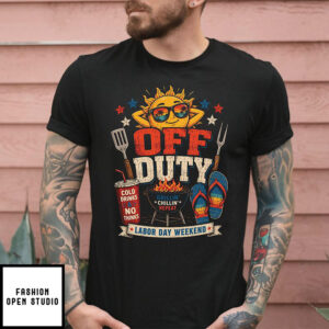 Off Duty Labor Day Weekend T-Shirt Heavy Cotton Unisex Bbq Grilling T-Shirt