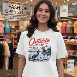 Ontario Lake Ontario Great Lakes Loon Lighthouse T-Shirt