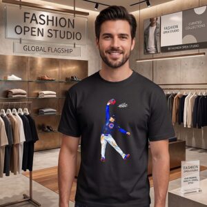 Pete Crow-Armstrong Chicago Cubs Pca Airborne Signature T-Shirt