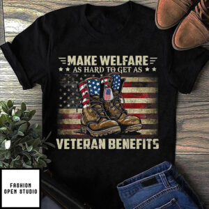 Proud US Veteran T-Shirt Military Boots Graphic T-Shirt