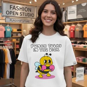 Punch Today In The Dick Bee Boxing Mood T-Shirt