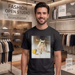Raccoon Eating Pickles T-Shirt