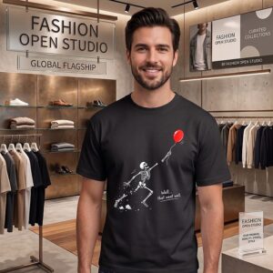 Skeleton And Balloon Well That Went Well T-Shirt