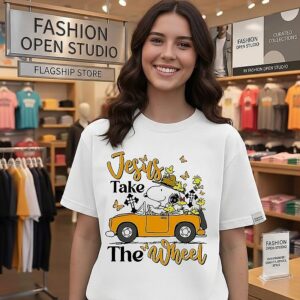 Snoopy Jesus Take The Wheel T-Shirt