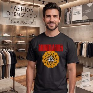 Soundgarden Badmotorfinger Logo Grunge Rock Band T-Shirt