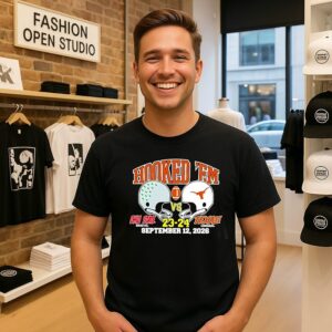 Texas Longhorns Vs Ohio State 2026 Score Hooked ’em T-Shirt