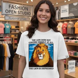 The Lion Does Not Concern Himself At All The Lion Is Depressed T-Shirt