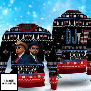 Trump Outlaw Hillbilly Christmas Wool Sweater