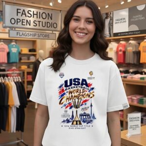 USA Women’s Basketball Fiba World Cup Champions 2026 12th World Cup Title Five Straight T-Shirt