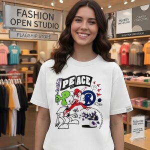 Walker Kessler Dodgers Peace Is Power T-Shirt