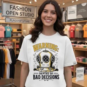 Warning Depths Of Bad Decisions T-Shirt
