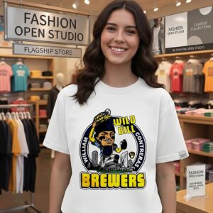 Wild Bill Milwaukee Brewers William Contreras Caricature T-Shirt