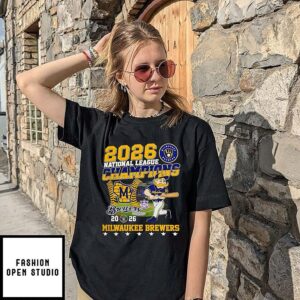 2026 National League Champions Milwaukee Brewers Mascot T-Shirt