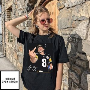 Aaron Rodgers Pittsburgh Steelers Holding Beer Middle Finger T-Shirt