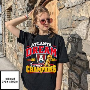 Atlanta Dream 2026 Wnba Champions Gold Trophy T-Shirt
