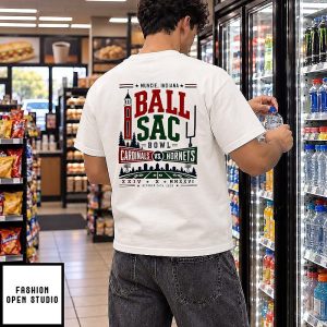 Ball Sac Bowl Muncie Indiana Cardinals Vs Hornets October 24th 2026 T-Shirt