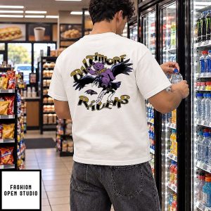 Baltimore Ravens NFL X Grateful Dead The Flock T-Shirt