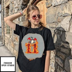 Charizard Pokemon 11th Birthday Fire Number T-Shirt